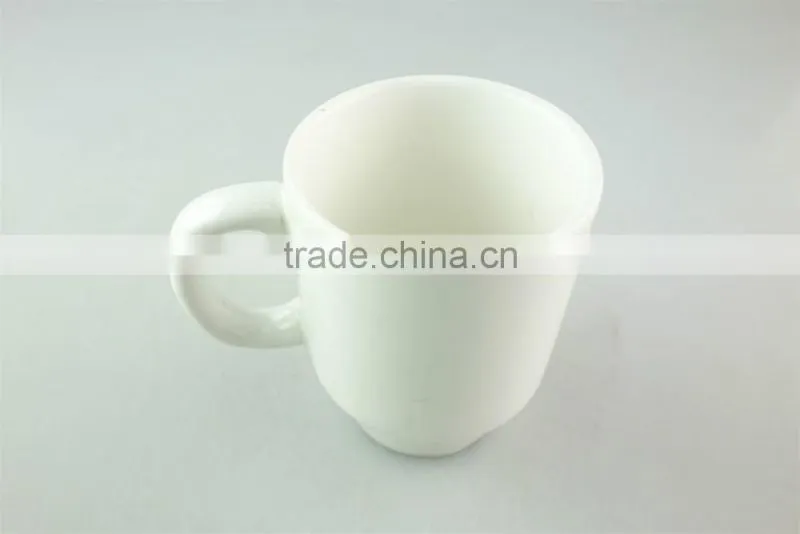 stock porcelain white mug with handle and wholesell price