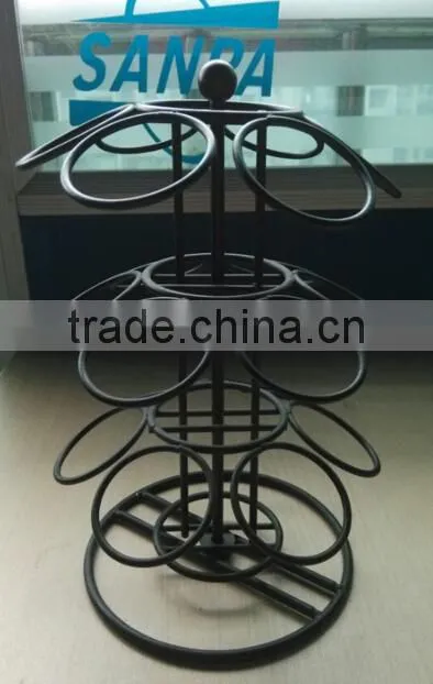 Hangzhou New Hot Metal Mesh 18K- Cup Capacity Coffee Paper Cup Pod Holder Tea Cup Capsule Metal Holder