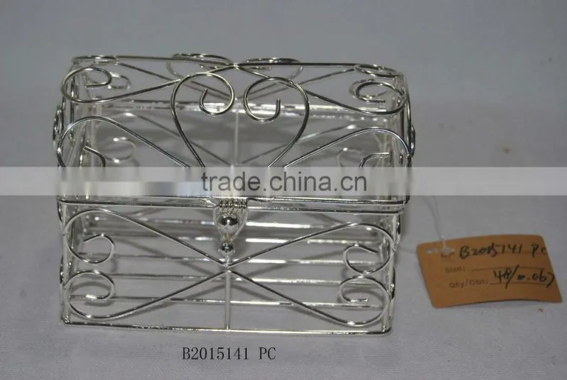 Rectangular Gold chrome basket