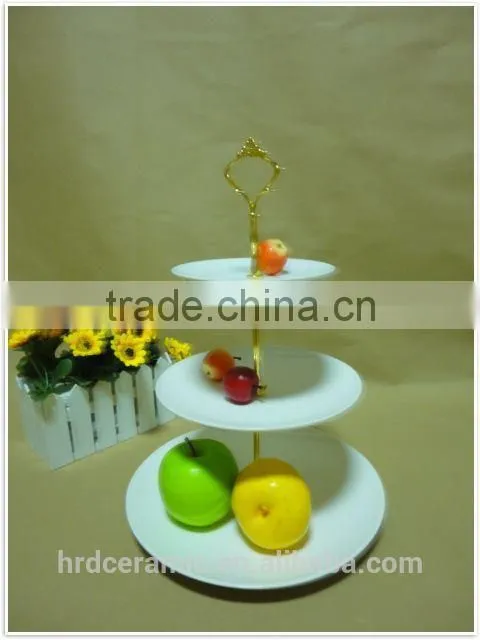 Chaozhou 2015 ceramic plate with handle with printing