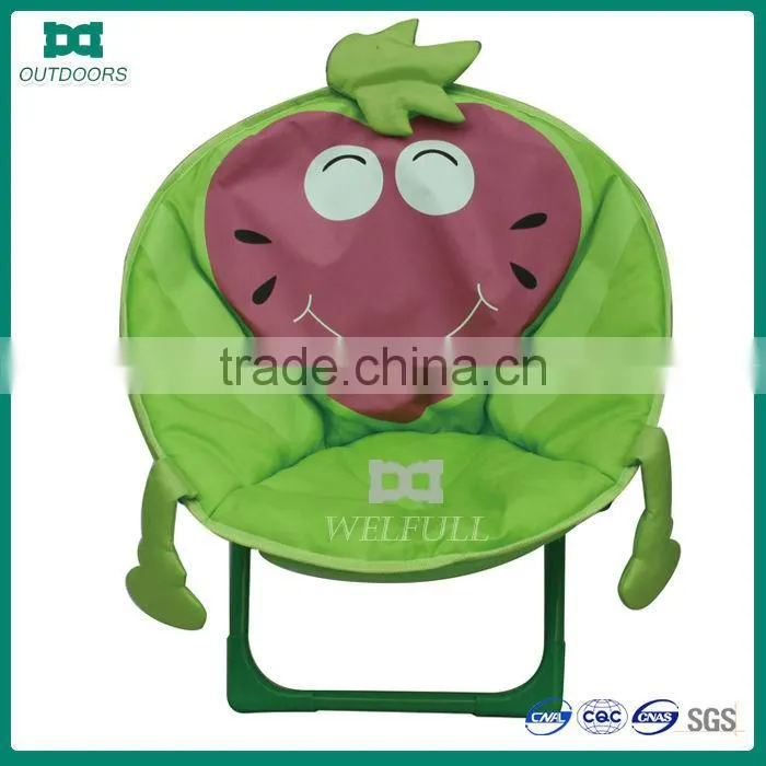 Small cheap metal folding round kids chair