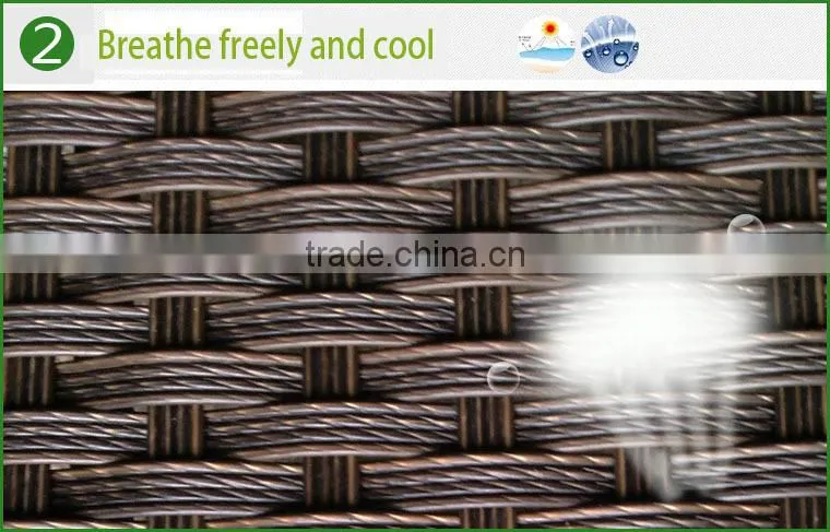 rattan outdoor/living room furniture PE rattan dining sets for 6 persons
