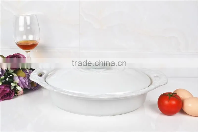 13.5" oval microwave ceramic comal