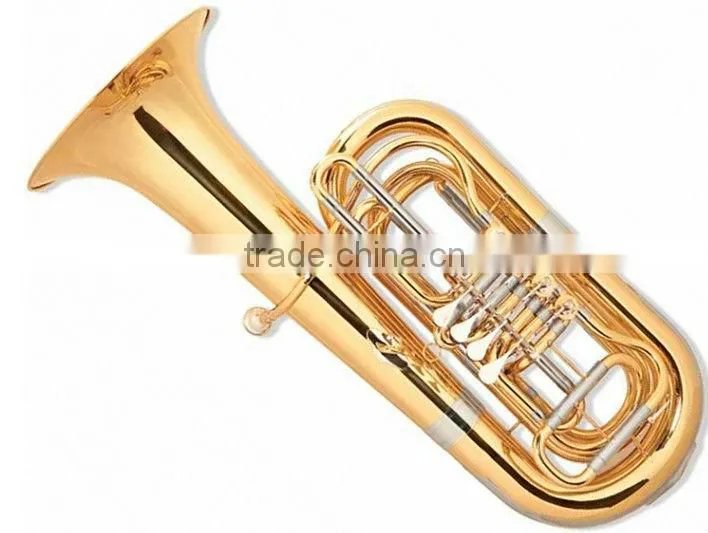 370 mm bell gold lacquer 3-key tuba