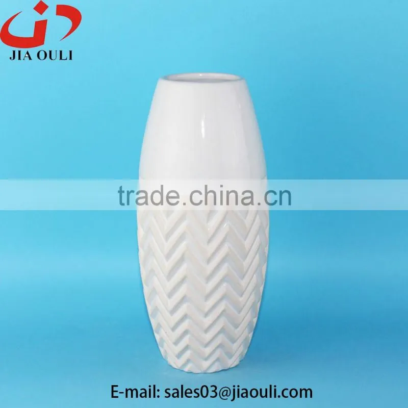 2016 hot home decoration ceramic tall vase, chinese flower vase