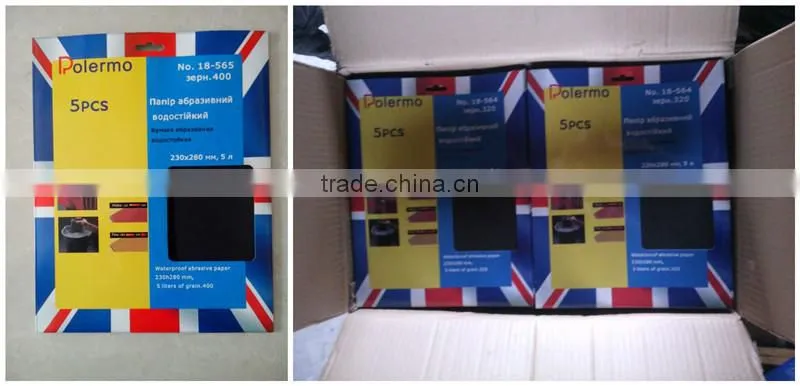 silicon carbide waterproof sand paper