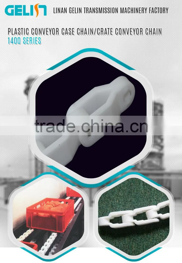 1400 series POM plastic crate conveyor case chain