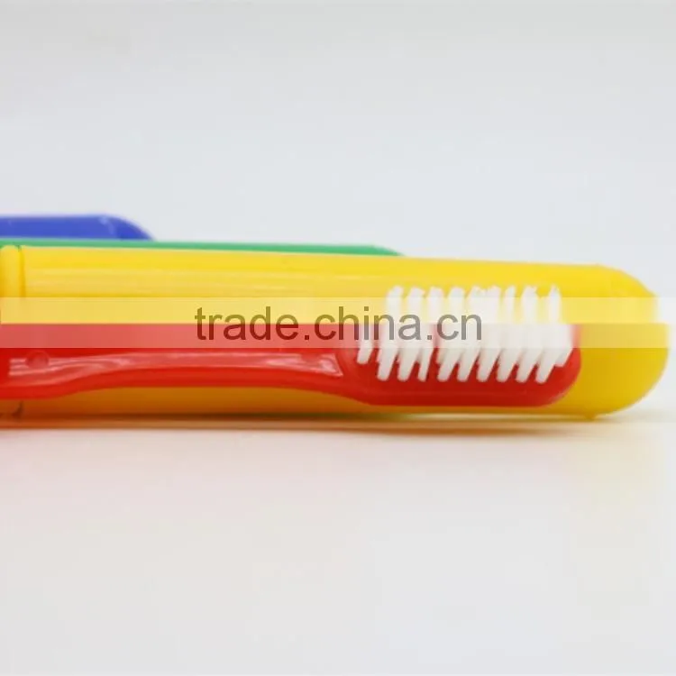 2017 travelling toothbrush with toothpaste portable toothbrush round tube