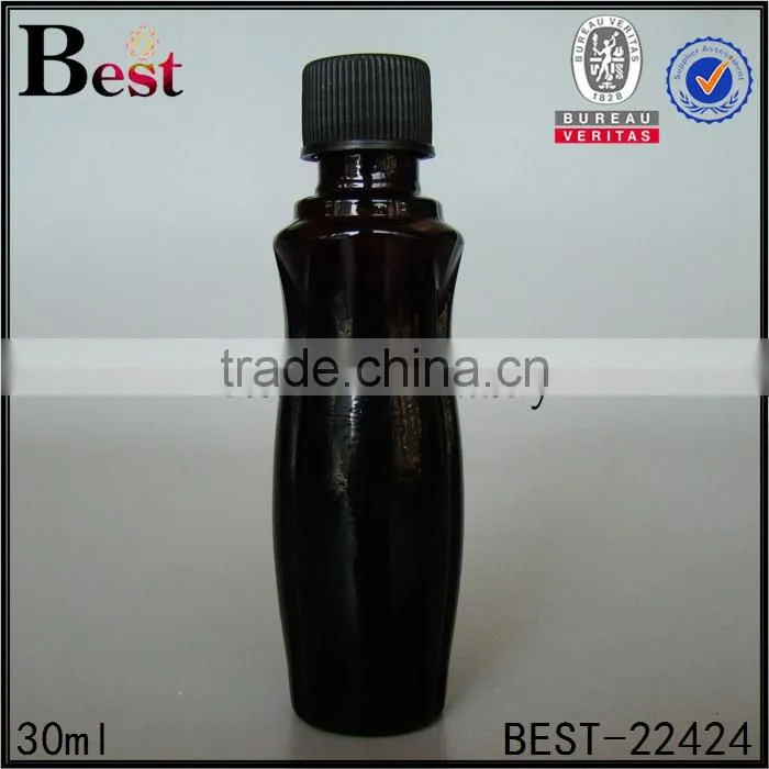 2017 hot selling 30ml perfume spray bottle amber color perfume spray bottle pump sprayer perfume bottle 30ml