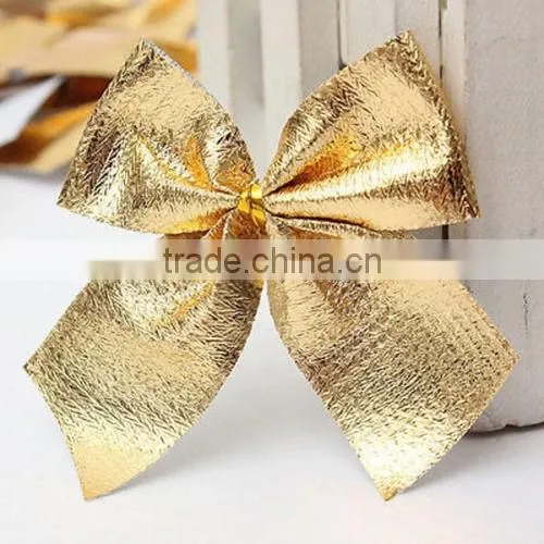 elegant 12pcs Bow Christmas Tree Decoration Xmas Hanging Ornament Bowknot Party Home Decor