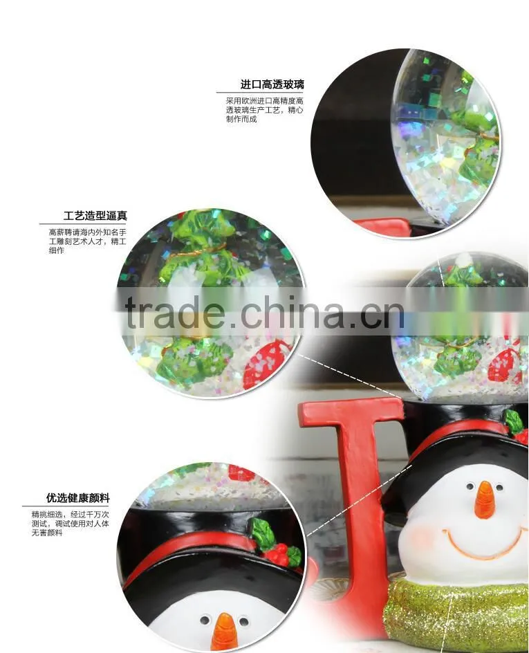 Polyresin Christmas snow globe resin snow globe Wholesale
