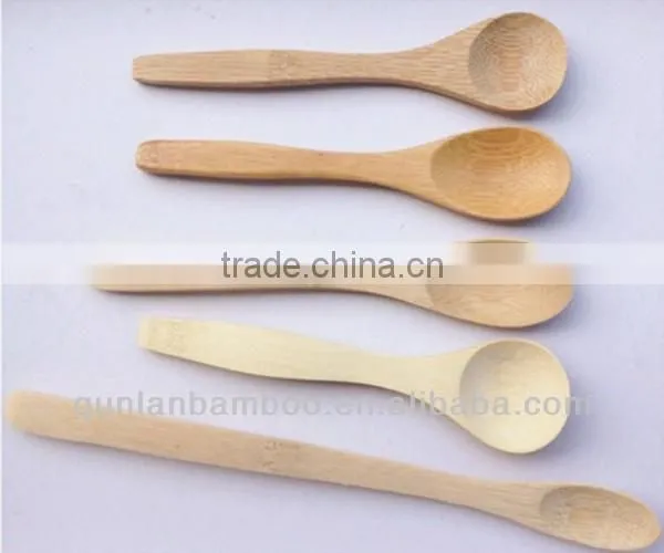 Hot Sell Natural Bamboo Small Tea Spoons Reusable