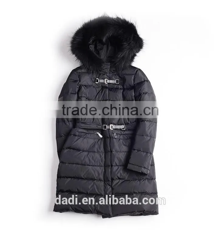 Faux Fox Fur Hooded Coat Woman