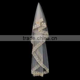 10PCS MOQ: White Cheap And Beautiful 1mW * 3mL Wedding Bridal Veils With Free Shipping