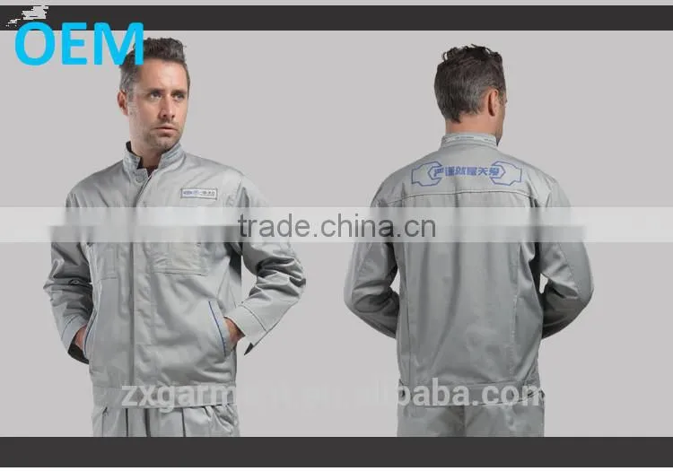 2015 ZX Professional workwear manufacturer canvas work jackets