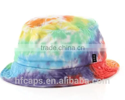 2014 Summer Cheap Wholesale Custom Tie Dye Bucket Hat