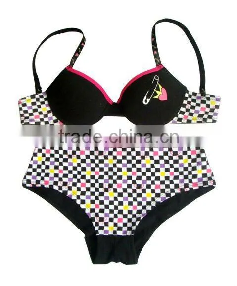 good price high quality 100% cotton underwire bra