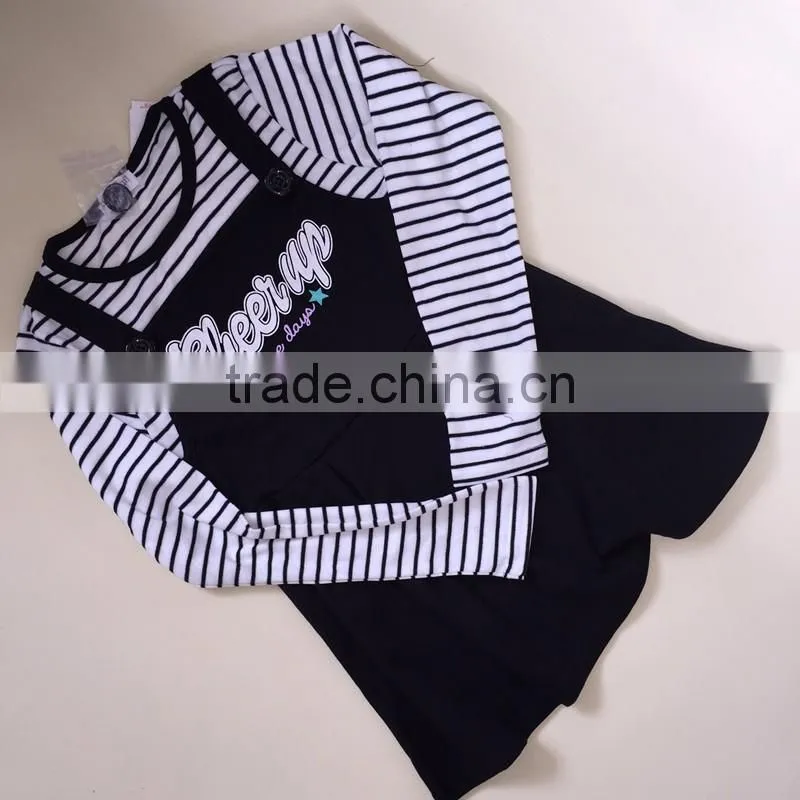 R&H casual boutique plaid baby girl cotton dresses fashion dresses design your own clothes