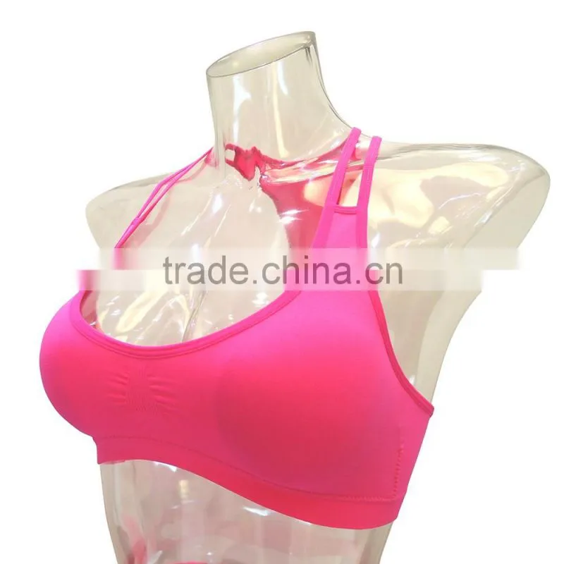 New seamless sports wears women lingerie ladies yoga wear bra lingerie sexy fitness bra