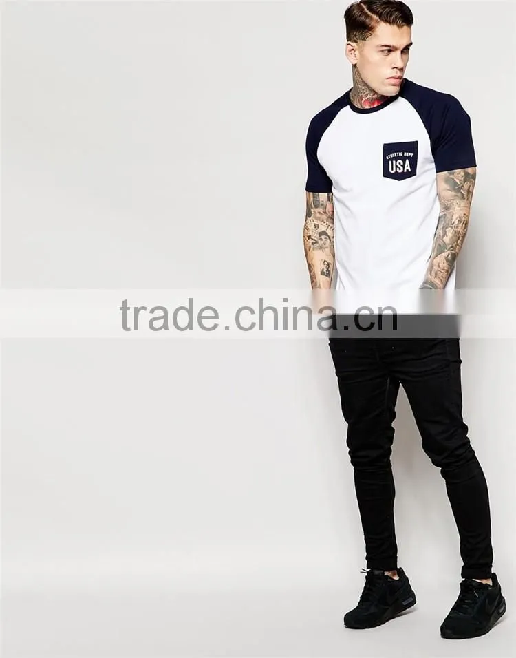 Guangzhou Shandao Summer Casual 160g 100% Cotton O-Neck Short Sleeve with Pocket T Shirts Manufacturers China