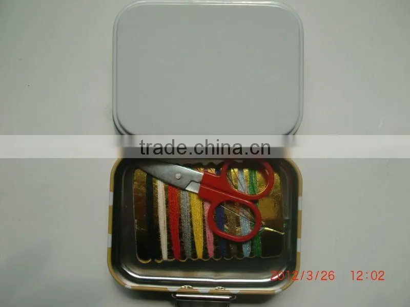 mini superior sewing tin box