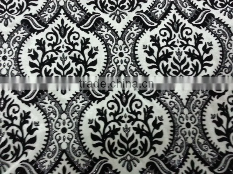 flock printed fabric