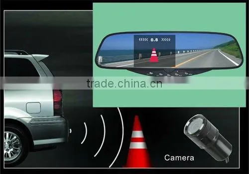 Car Bluetooth Wireless Camera Car Kit with Rearview Mirror