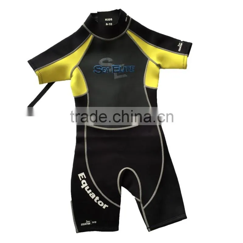 Shorty sex neoprene scuba diving wetsuit for kids