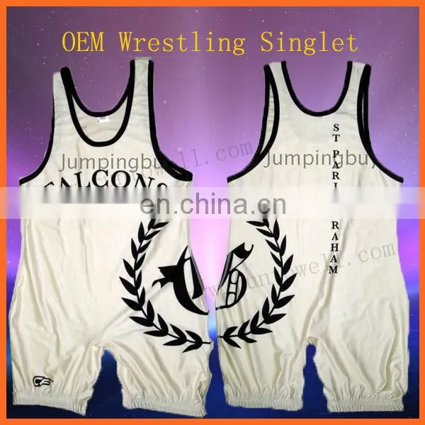 2013 Newest design Men's Sublimation Wrestling Singlets Wholesale/sublimated wrestling singlets/custom wrestling singlets