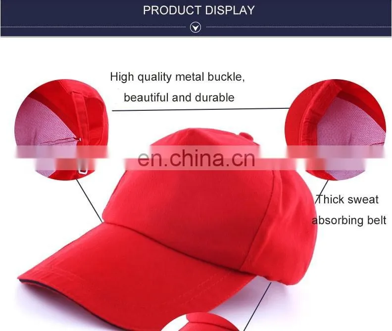 factory cheap full colors custom embroidered logo caps and hats