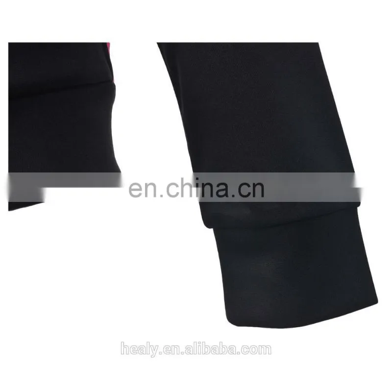 Custom University bungee cord hem polyester fleece track top