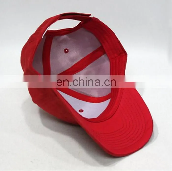 Custom Softextile Suede Plain Baseball Cap 6 Panel 2016 Hot Sell
