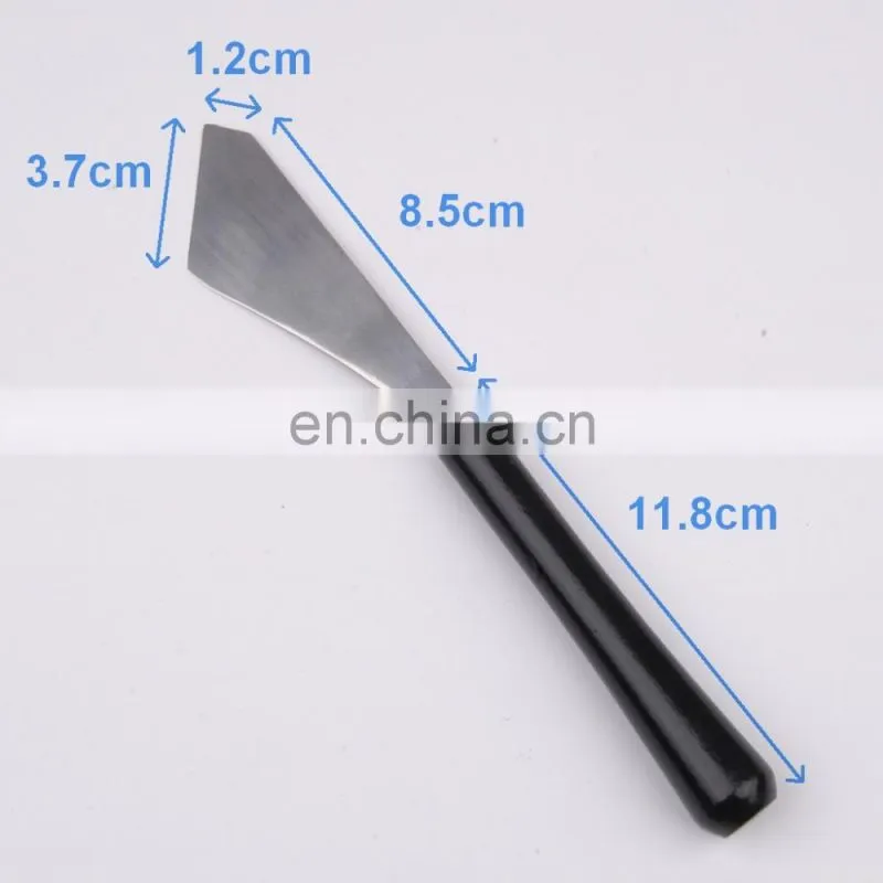 Black Round Wooden Handle Palette Knife
