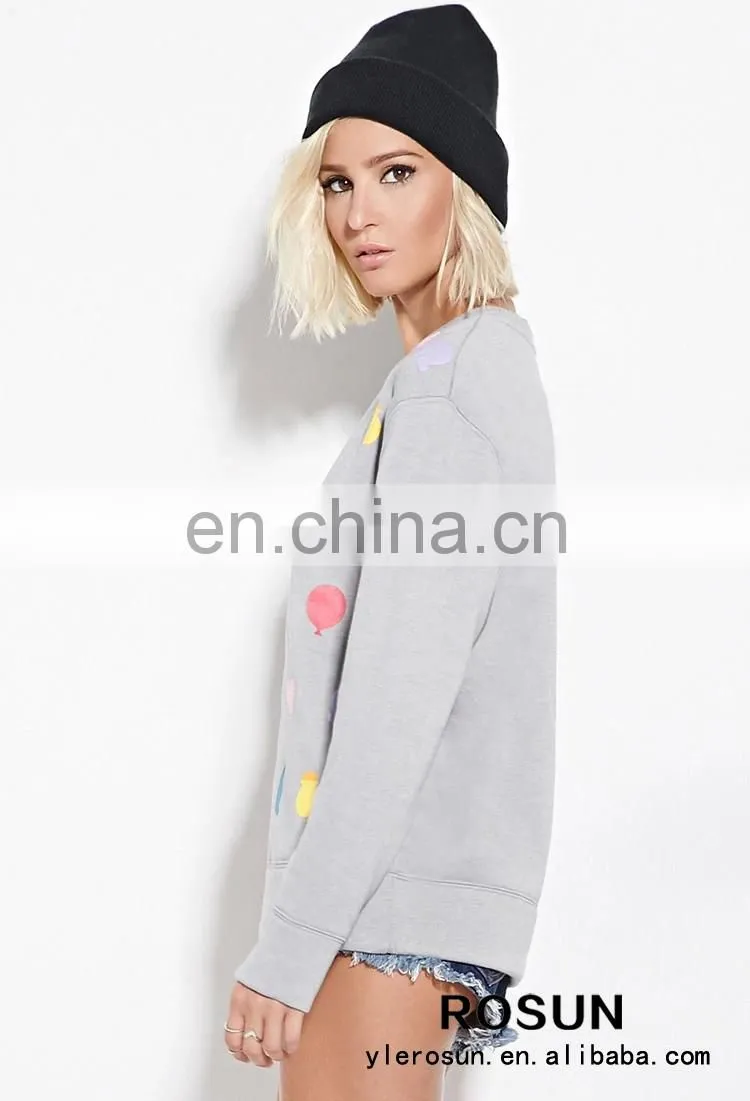 New design Colorful Rainbow Graphic crewneck women Sweatshirt