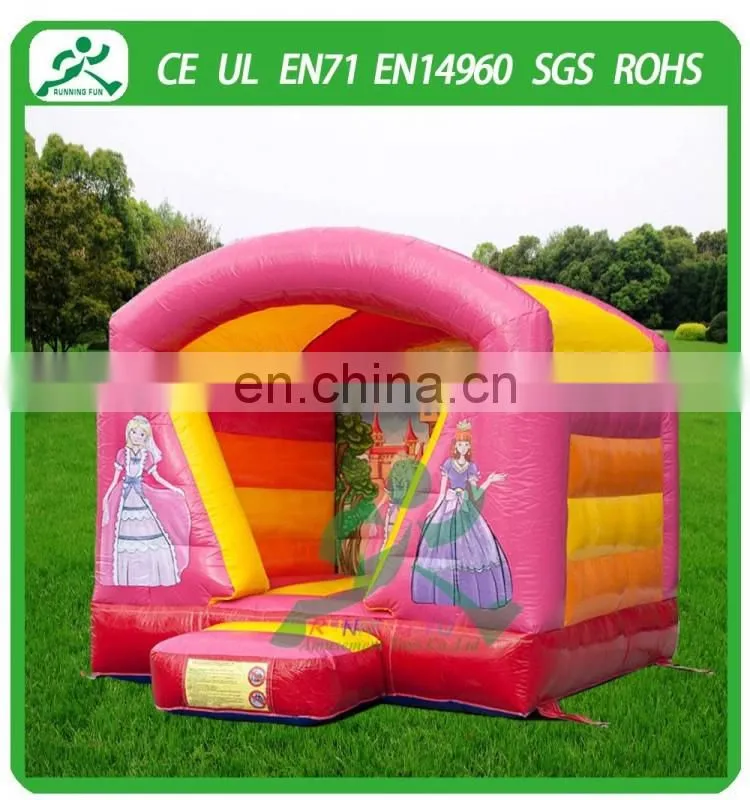 Mini inflatable princess open bouncy castle