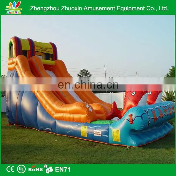 Durable 0.55 mm PVC commercial indoor inflatable slide