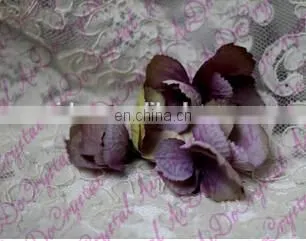 Aidocrystal purple wedding party hair accessories purple hair clip floral tiaras