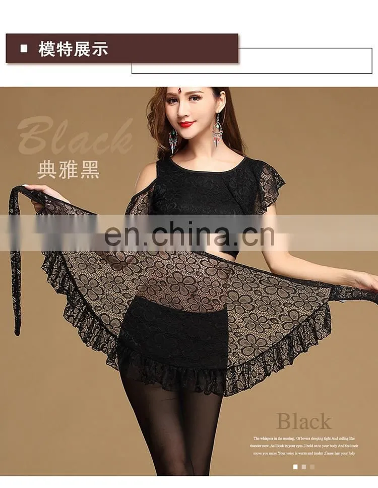 Y-2060 Indian sexy lace belly dance hip scarf