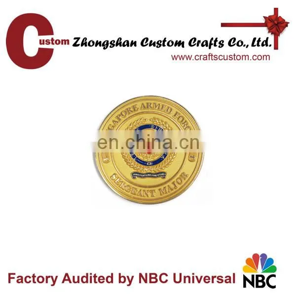 2015 cheap OEM custom metal challenge silver coins