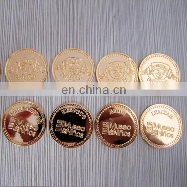 Chirstma gifts embossed plastic token coin