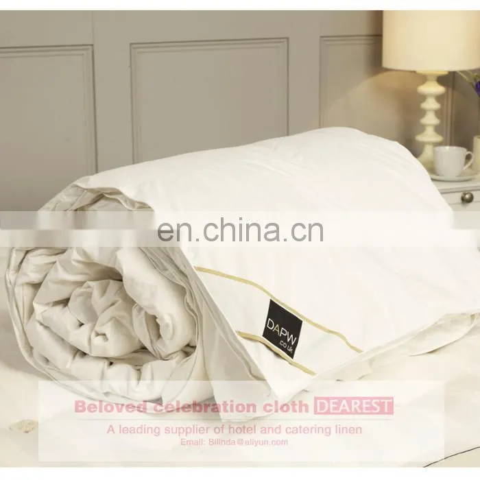 manufactory new style hotel white plain duck feather goose down quilt duvet