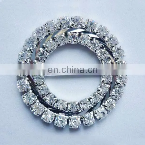 Bling gold shiny rhinestone metal buckle