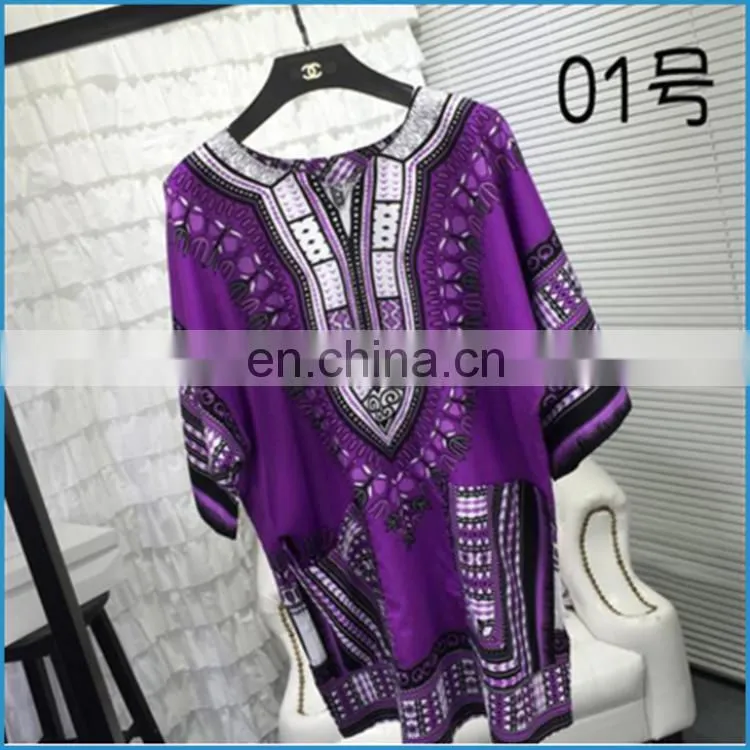 Wholesale Bulk Dashiki Shirt short sleeve thailand dashiki shirt