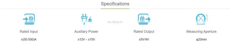 Acrel AHKC-EKB 0-200-1000A signal isolator transmitter hall effect current sensor