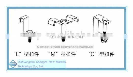 FRP pultruded grating/GRP antiskid grille for plant safety operation
