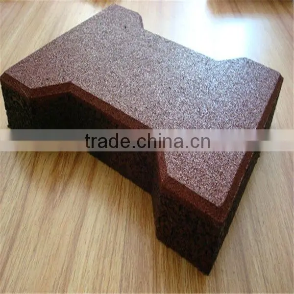 Dogbone Rubber Paver for horse pathways