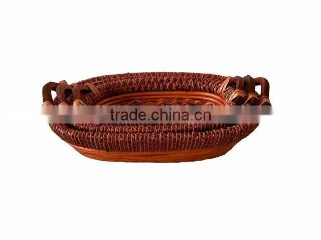 handmade roundwicker baskets.oval baskets.woodenchip baskets.