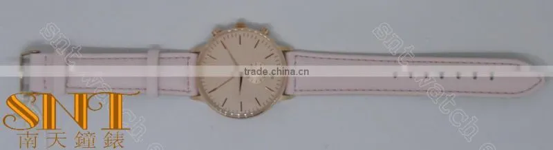 Hot Selling Rose Gold Sunday Dial Wrist Watch With Pink UP Band Watch