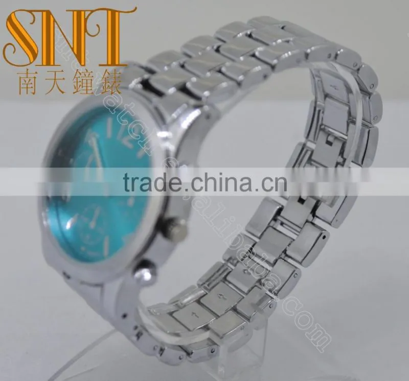 Fashion Turq Sunray Dial, High Quality Stainless Steel Watch