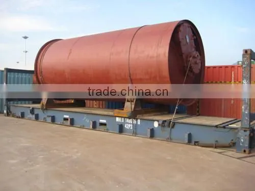 Waste tire rubber plastic oil pyrolysis plant recycling fuel oil machinery